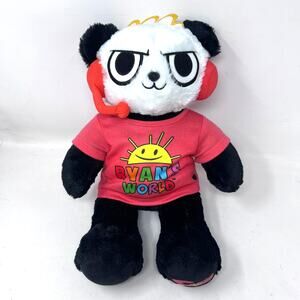 Build A Bear Ryan’s World Combo Panda Bear 16” Plush with shirt BABW